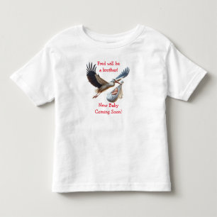 Ankündigung für ein neues Baby, einen großen Brude Kleinkind T-shirt