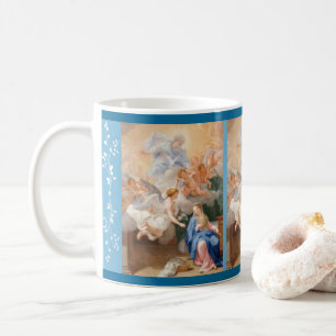 Ankündigung gesegneter Jungfrau-Mary-Engel Kaffeetasse
