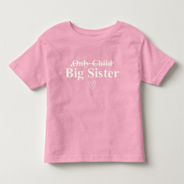 Ankündigung großer Schwester Kleinkind T-shirt (Vorderseite)