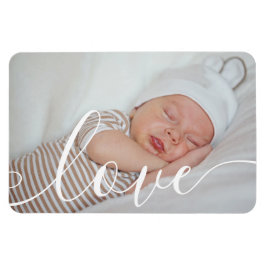 Ankündigung Ihrer Baby Foto Script Liebe Magnet
