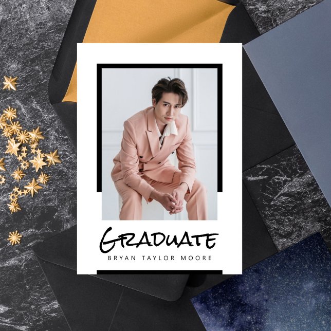 Ankündigung moderner Blocks Graduate Foto (Von Creator hochgeladen)