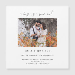 Ankündigung moderner Verlobung für Skript-Foto