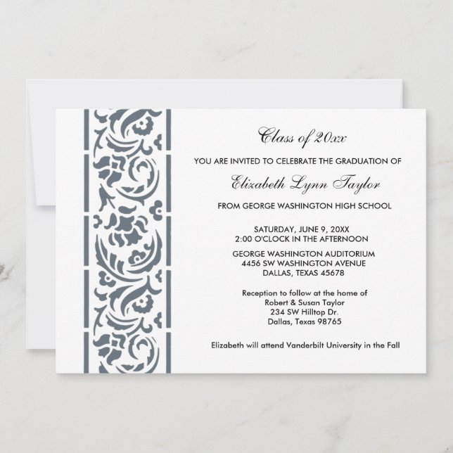 Ankündigung oder Einladung des Blue Edge Abschluss (Vorderseite)