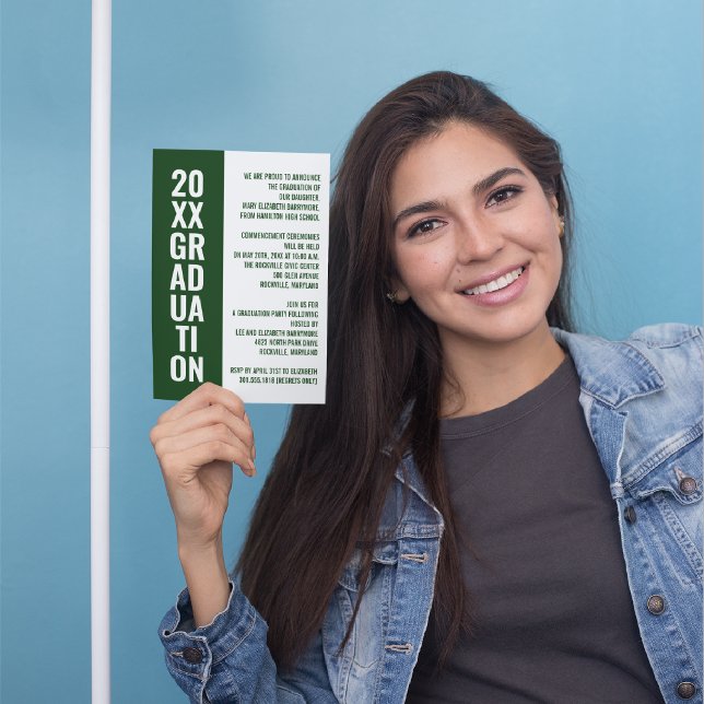 Ankündigung/Party Einladung des Abschlusses [grün] (Von Creator hochgeladen)