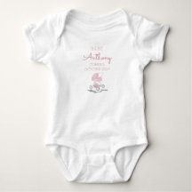 Ankündigung personalisierter Nachname Baby Strolle