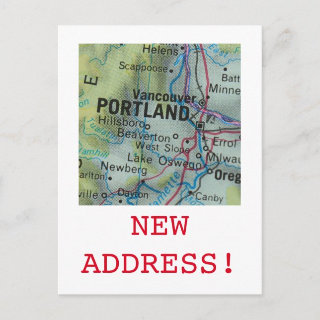 Ankündigung Portland New Address (Vorderseite)
