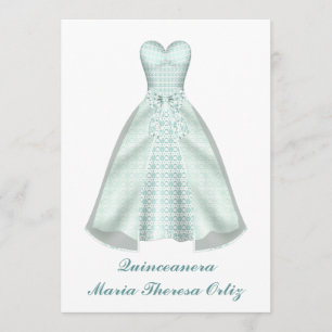 Ankündigung Quinceanera 15. Geburtstag Einladung