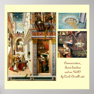 Ankündigung, Saint Emidius und ein UFO Poster