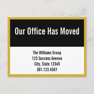 Ankündigung über das Wechseln des Schwarzen und We