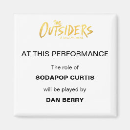 Ankündigung über den Broadway Understudy Magnet