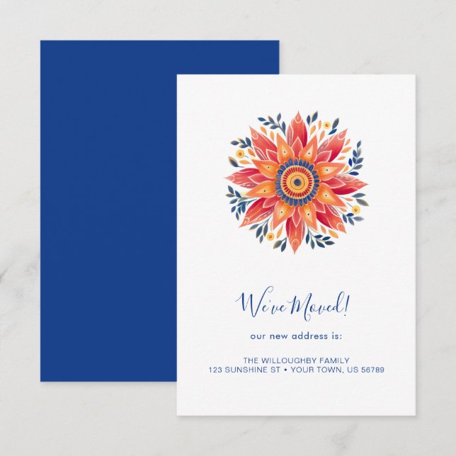 Ankündigung über den Floral Sunburst Moving (Vorne/Hinten)