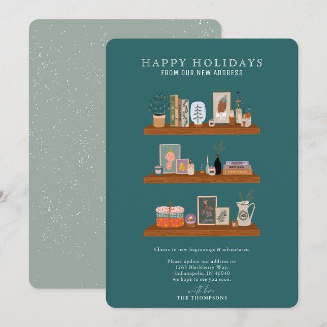 Ankündigung über den neuen Zuhause Holidays Shelf  (Vorne/Hinten)