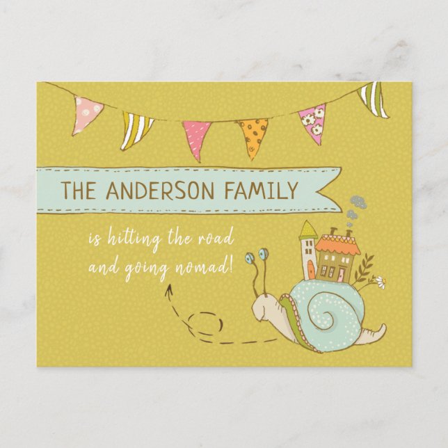 Ankündigung über den Niedlichen Schneckenwechsel i (Vorderseite)