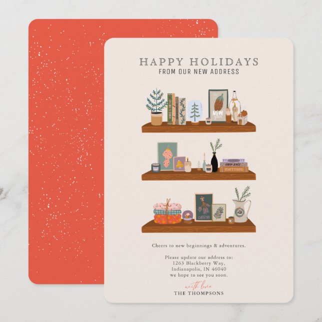 Ankündigung über den Umzug der neuen Zuhause Holid (Vorne/Hinten)