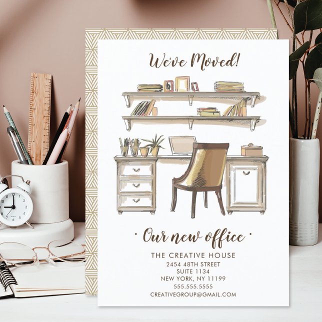 Ankündigung über den Umzug von Büros (Von Creator hochgeladen)