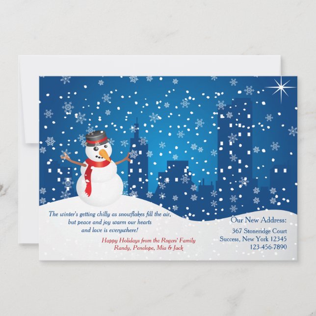 Ankündigung über die Stadtbesichtigung von Snowman (Vorderseite)