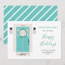 Ankündigung über die Vorder-Tür-Bewegung Aquamarin