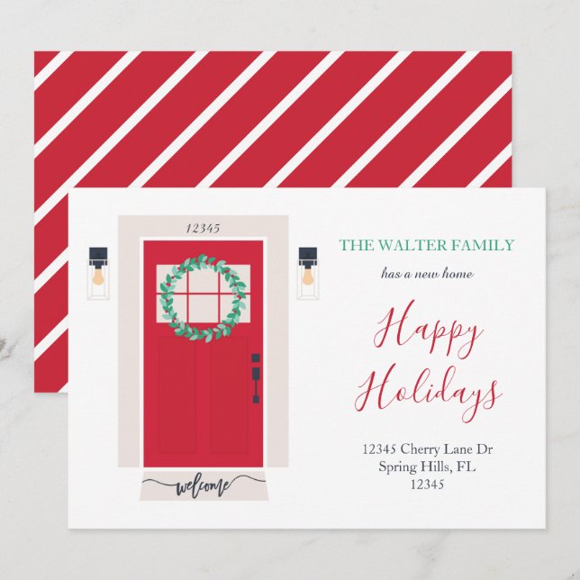 Ankündigung über die Vorder-Tür-Bewegung rot (Vorne/Hinten)