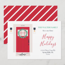 Ankündigung über die Vorder-Tür-Bewegung rot