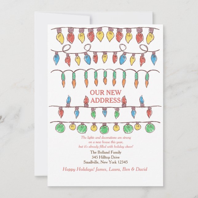 Ankündigung über die Weihnachtsbeleuchtung (Vorderseite)