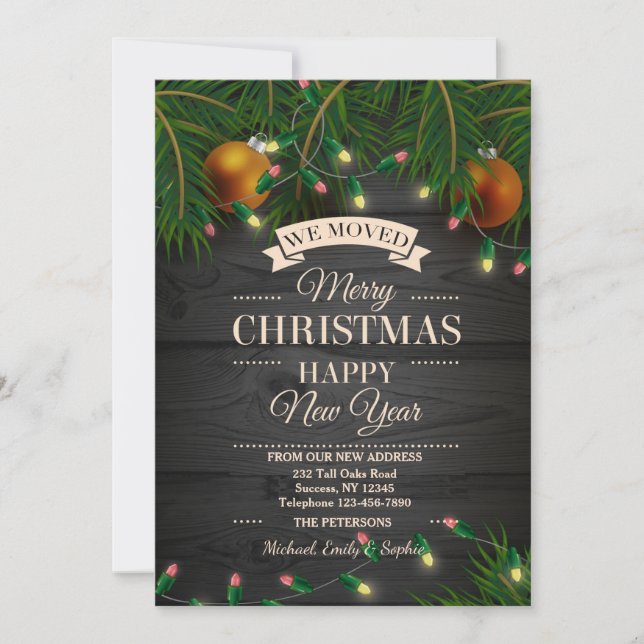 Ankündigung über die Weihnachtsbeleuchtung (Vorderseite)