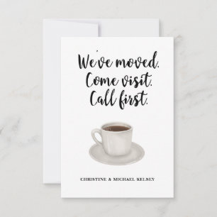 Ankündigung über neue Zuhause-Adresse