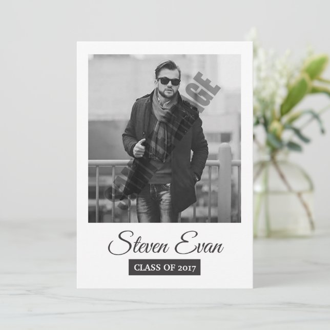 Ankündigung und Einladung von Abschlüssen (Stehend Vorderseite)