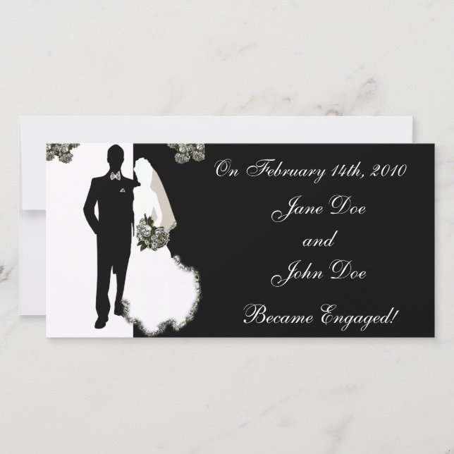 Ankündigung unserer Verlobung Cards (Vorderseite)