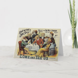 Ankündigung Vintager Hunde