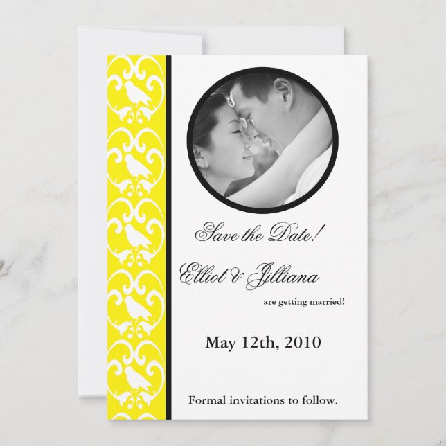 Ankündigung von 12x18 Save the Date Foto Verlobung (Vorderseite)