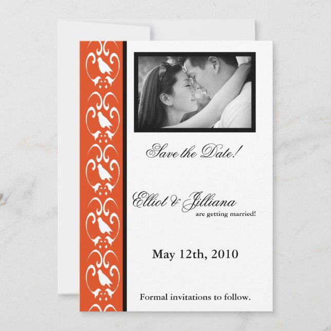 Ankündigung von 12x18 Save the Date Foto Verlobung (Vorderseite)