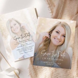 Ankündigung von Abschluss 2024 Save the Date Foto