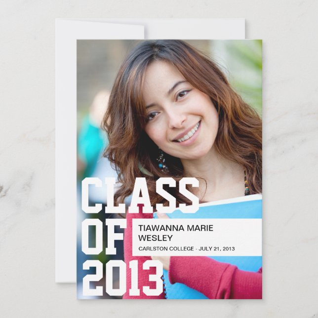 Ankündigung von Abschluss Foto (Vorderseite)