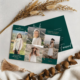 Ankündigung von Abschluss Then & Now Fotocollage