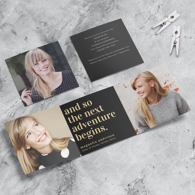 Ankündigung von Abschlüssen für Black Gold Fotos (Von Creator hochgeladen)