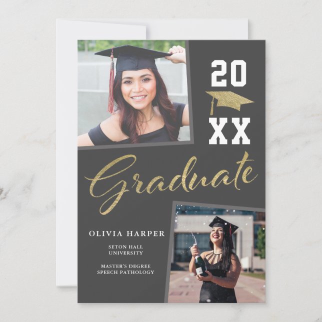 Ankündigung von Absolventen (Vorderseite)