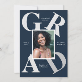 Ankündigung von Absolventen: fette Skriptfarben