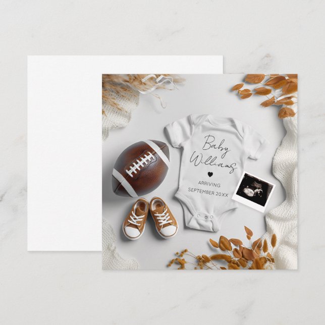 Ankündigung von American Football Pregnancy (Vorne/Hinten)