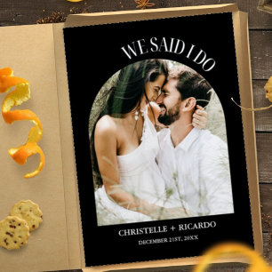 Ankündigung von Arch Black & White Elopement