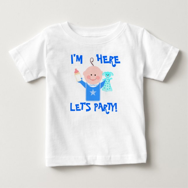 Ankündigung von Baby Boy / Anreise T - Shirt (Vorderseite)