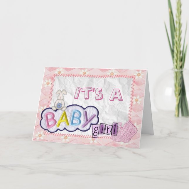 Ankündigung von Baby Girl (Vorderseite)