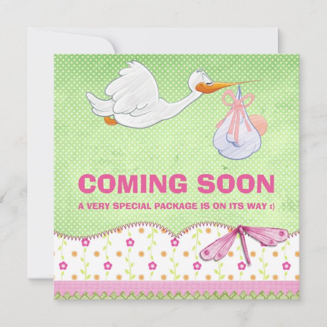 Ankündigung von Baby Girl Bird Delignancy (Vorderseite)