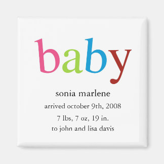 Ankündigung von Baby Magnet