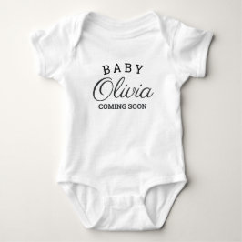 Ankündigung von Baby Nachname Schwangerschaft Baby Strampler