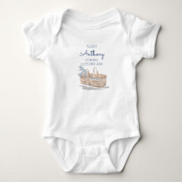 Ankündigung von benutzerdefinierten Nachnamen Baby Baby Strampler