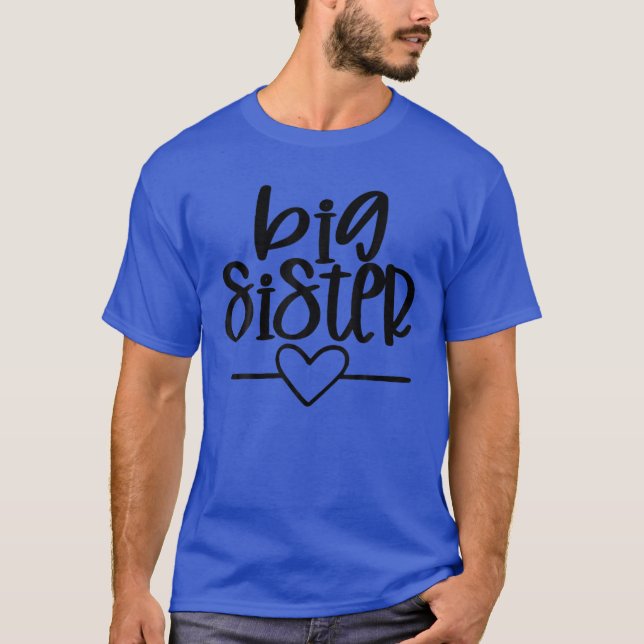 Ankündigung von Big Sister Pregnancy T-Shirt (Vorderseite)