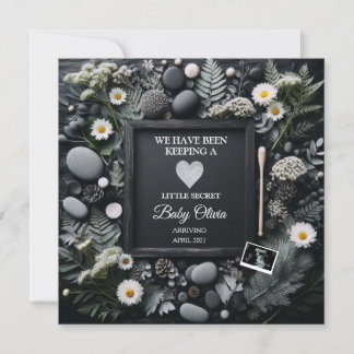 Ankündigung von Black Boho Schwangerschaft mit Son