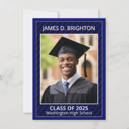 Ankündigung von Blue Abschluss Foto