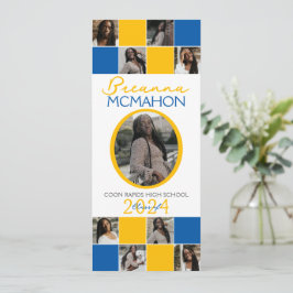 Ankündigung von Blue and Gold 9 Foto Abschluss