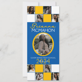 Ankündigung von Blue and Gold 9 Foto Abschluss